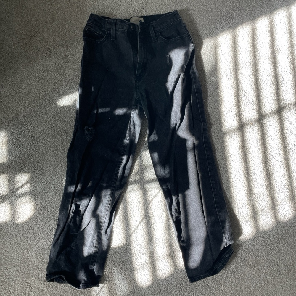 Black Straight Jeans